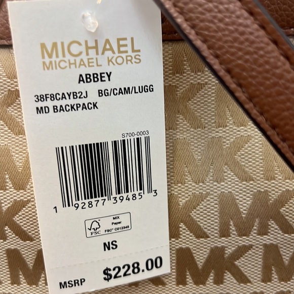 Michael Kors Medium Abbey Backpack - Picture 2 of 5